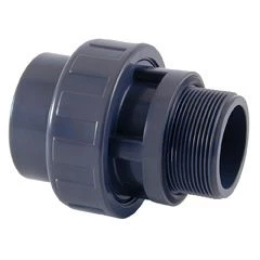 ENLACE M/H 3 PIEZAS PVC encolar y roscar macho D50 x 1½"